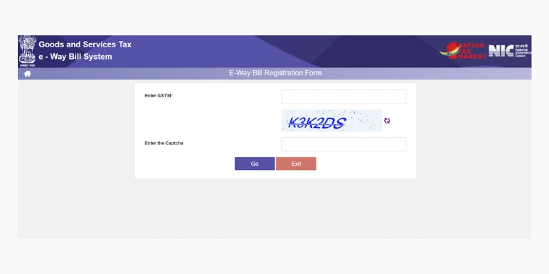 E-way Bill Registratiom Form