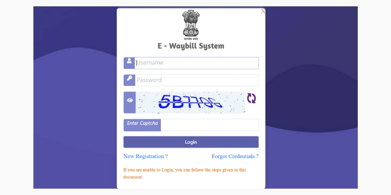 Eway Bill Login